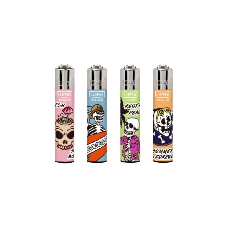4 Mecheros Clipper Coleccion summer skulls    -  Nuevos