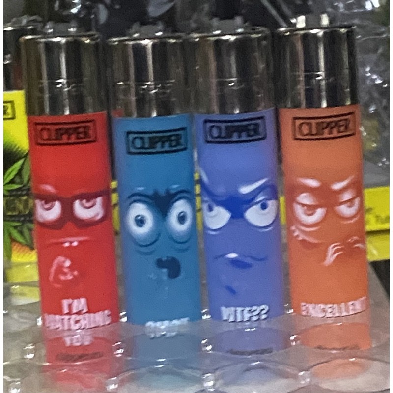4 Mecheros Clipper Coleccion EYES ....  -  Nuevos