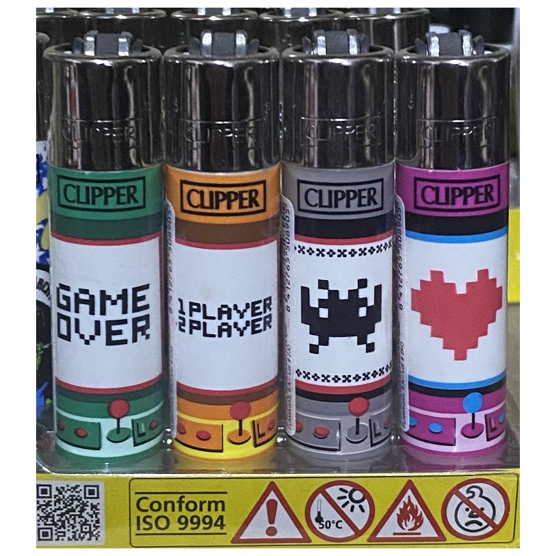 4 Mecheros Clipper Coleccion Game Over   -  Nuevos