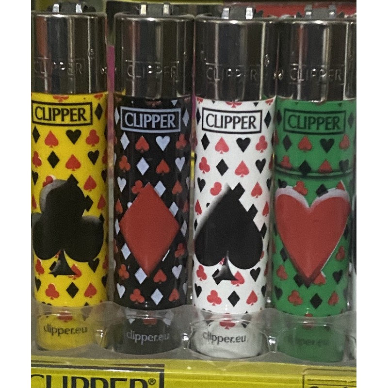4 Mecheros Clipper Coleccion Juegos azar  - poker  -  Nuevos