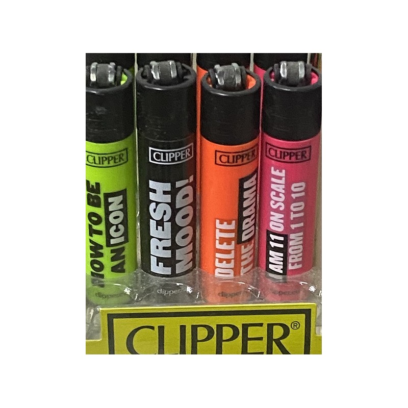 4 Mecheros Clipper Coleccion FRASES    -  Nuevos