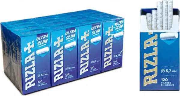 Filtros Rizla stick 5,7mm . ultra slim  . 2400 filtros ultrafinos .