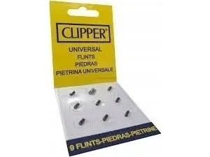 1 Paquete de 9 piedras Clipper para mecheros .